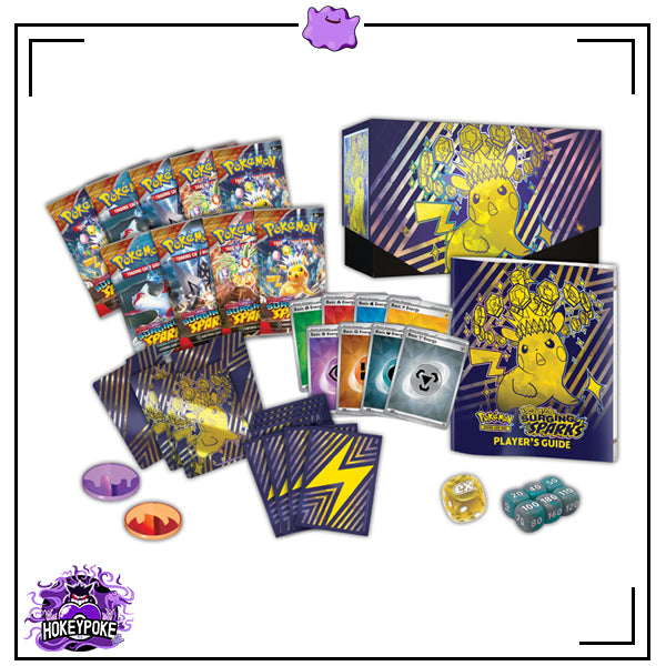 Surging Sparks Elite Trainer Box contents